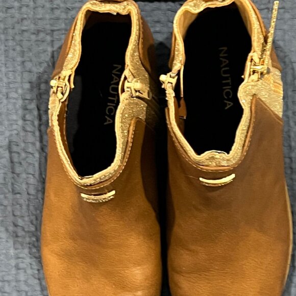 Náutica little girls ankle bootie size 3 leather brown - Picture 8 of 8
